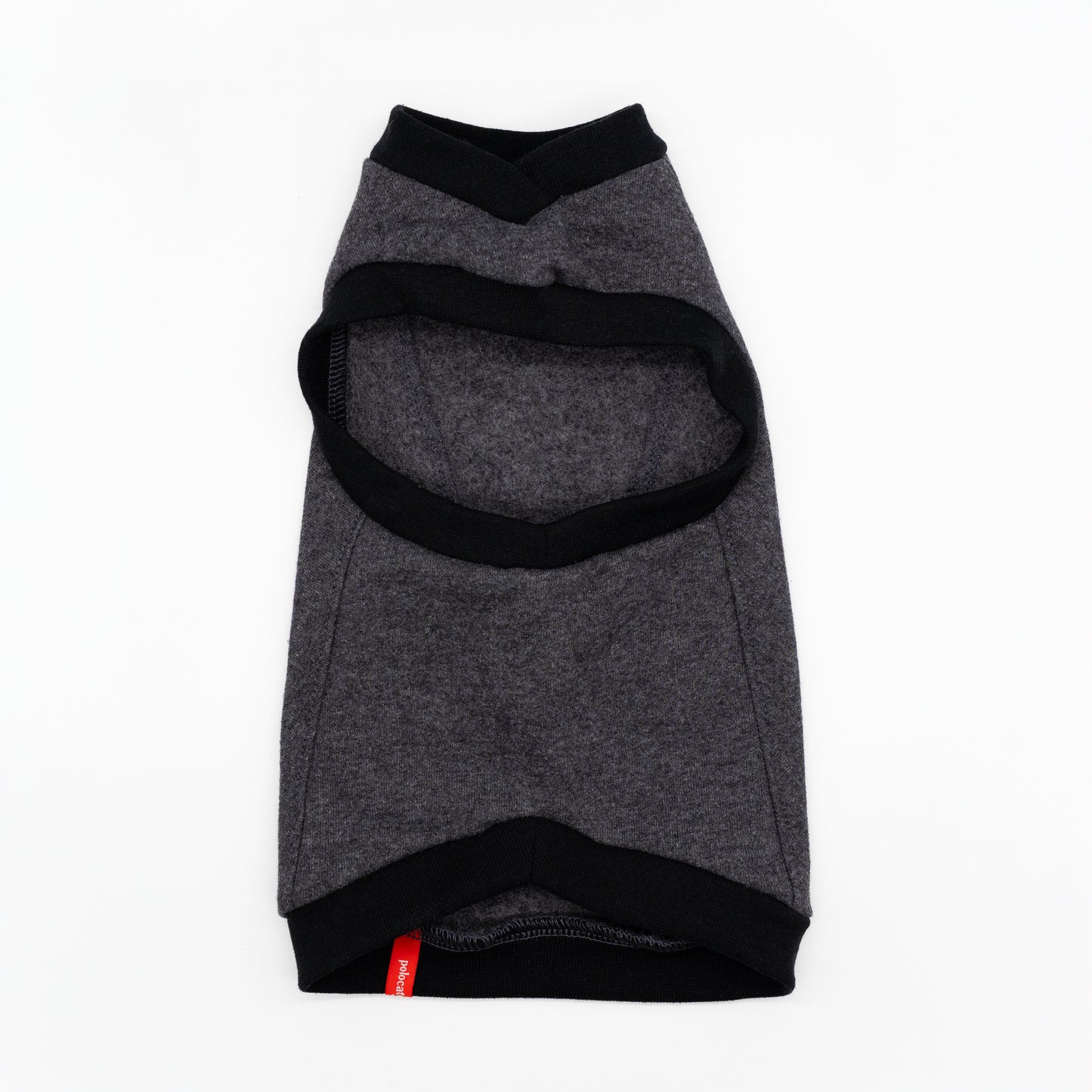Chandail chaud pour chat, modèle débutant | Cotton ouaté gris uni