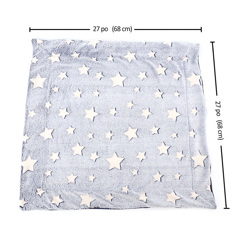 Couverture Étoiles Polaire Double face, brille dans le noir