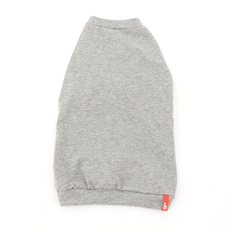 Chandail à manches courtes, couleur gris uni