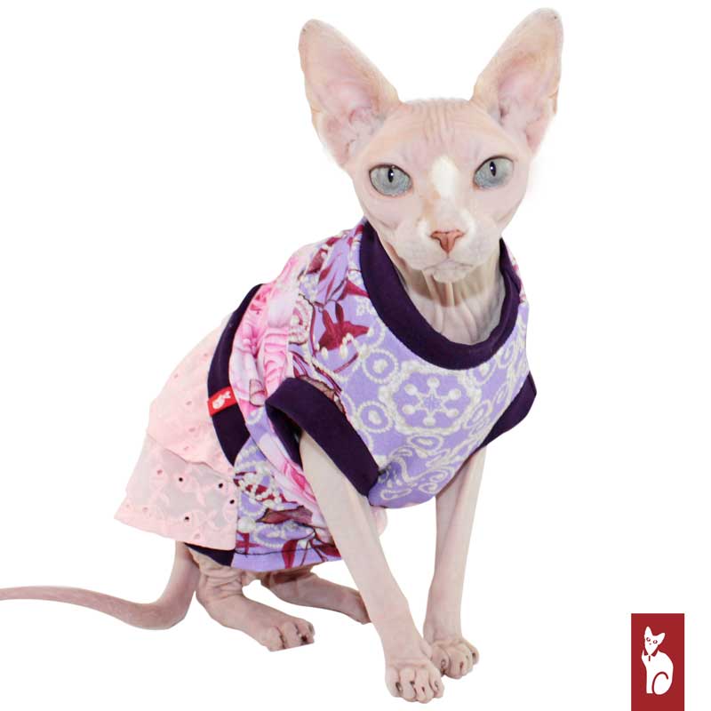 Lace and Pearl Dress | Sphynx Cat Clothing