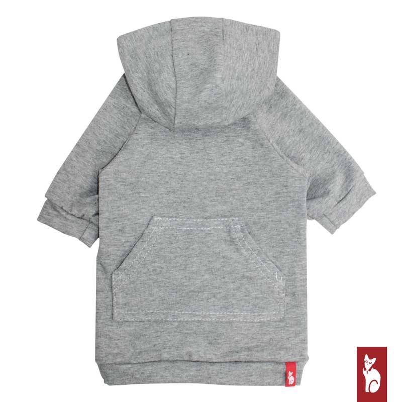 Light gray hoodie with raglan sleeves