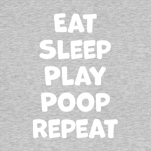 Eat Sleep Play Poop Repeat imprimé