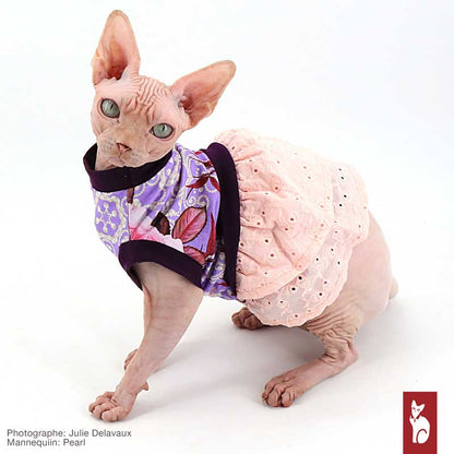 Lace and Pearl Dress | Sphynx Cat Clothing