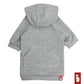 Light gray hoodie with raglan sleeves
