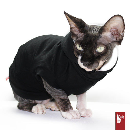 Short Sleeves with hood for cat