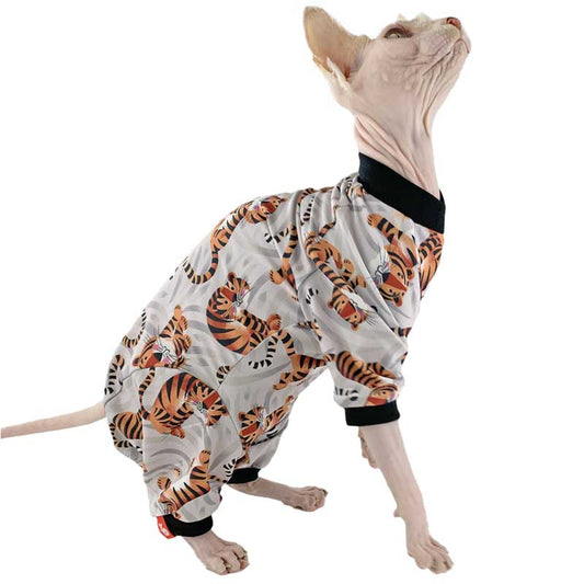 Onesie for cat, pajamas, Little Tigers